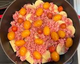 超簡単トマトとひき肉のチーズ煮込み作り方5写真