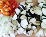 簡単に旨い【夏野菜のココナッツ味噌ライス作り方1写真