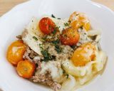超簡単トマトとひき肉のチーズ煮込み作り方9写真