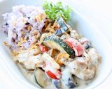 簡単に旨い【夏野菜のココナッツ味噌ライス作り方8写真