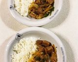 サイコロステーキと野菜の丼作り方10写真