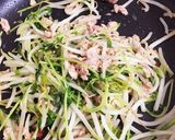 もやしと豆苗とツナの豆板醤炒め♩作り方7写真