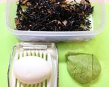 簡単♪美味♪ひじき煮物ゆで卵アボカドの丼作り方1写真