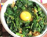 レンジでお手軽、モロヘイヤたっぷり丼作り方4写真