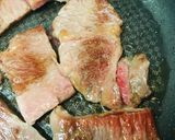 フライパン焼き肉●牛バラ肉の塩焼き作り方2写真