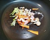 子ども向けバターしょうゆ焼きうどん作り方3写真