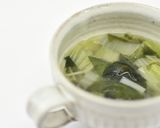 白菜とわかめのスープ作り方4写真