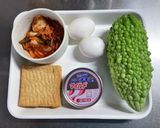 夏バテ解消に！キムチ入りゴーヤチャンプル作り方1写真