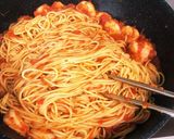最強 トマト&バジル エビパスタ作り方4写真