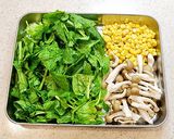 きのことほうれん草のめんつゆバター作り方2写真
