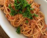 濃厚！トマトクリームチーズパスタ　腸活作り方6写真