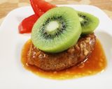 キウイフルーツ×甘酒入り煮込みハンバーグ作り方6写真