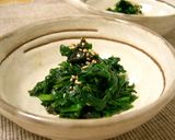 小鉢～ほうれん草と韓国海苔のおひたし作り方3写真