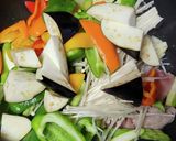夏野菜のガーリック醤油ソテー作り方2写真