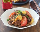 牛肉とトマトの中華風卵炒め作り方5写真