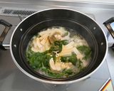 モロヘイヤとあさりのスープ作り方6写真