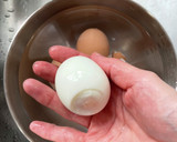 小鍋で簡単半熟卵♡味玉や塩を付けて♫作り方7写真