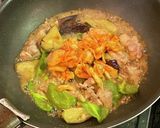 茄子と鶏モモ肉のキムチ炒め作り方5写真
