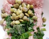 夏に♪大葉と枝豆の和風ハンバーグ作り方1写真