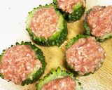 ゴーヤの挽き肉詰め作り方3写真