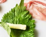 肉巻きフライ★チーズの大葉巻き　野菜入り作り方5写真