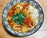 トマトたまごカレーうどん作り方6写真