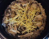 秋を感じる！たっぷりきのこの炊き込みご飯作り方5写真