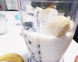 ブルーベリーとバナナのジュース作り方1写真