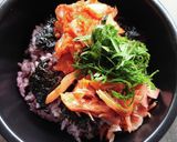 我が家の丼★鮭とキムチのビビンバ丼作り方4写真