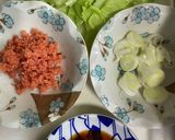鮭レタス炒飯　沙茶醬風味作り方1写真