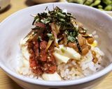 混ぜる!我が家の丼☆豆腐丼作り方9写真