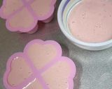 ♡苺のハート♡ レアチーズケーキ作り方2写真