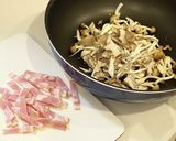 ワンパンで簡単☆きのこクリームパスタ作り方1写真