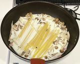 ワンパンで簡単☆きのこクリームパスタ作り方3写真