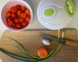ミニトマト贅沢使いパスタ作り方1写真