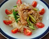 減塩 低たんぱく 冷やし中華 ミルク胡麻だれ作り方6写真