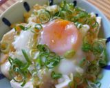 我が家の丼 温泉玉子の豆腐丼作り方5写真