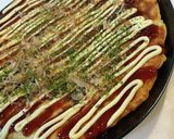 簡単！残りご飯でお餅入り風お好み焼き作り方7写真