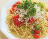 釜揚げしらすとトマトの冷製ぺペロンチーノ作り方7写真