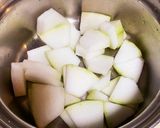 枝豆とカニカマのトロトロ冬瓜汁作り方2写真