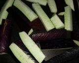 なすとパプリカに豆腐チーズのせ作り方1写真