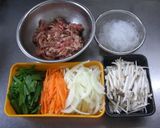 ◆豚肉とはるさめの炒め物◆作り方1写真
