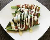 万願寺とうがらしのひき肉詰めチーズソース作り方8写真