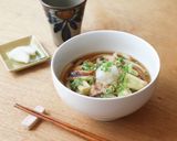 お店の味！鶏肉と長ねぎのみぞれうどん作り方8写真