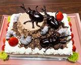 カブトムシケーキ☆クワガタ☆キャラケーキ作り方9写真