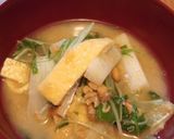 水菜と長芋と油揚げの納豆汁作り方8写真
