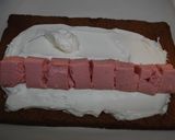 ピンクハートinロールケーキ作り方12写真