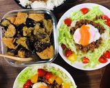 簡単　メイン　そぼろ丼✨作り方3写真
