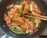 鉄板焼きナポリタン風パスタ おひとり様用作り方5写真