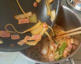 鉄板焼きナポリタン風パスタ おひとり様用作り方9写真